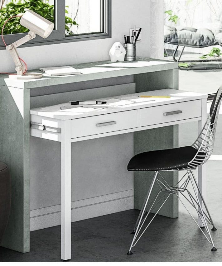 Leda Concrete Desk/Dressing Table