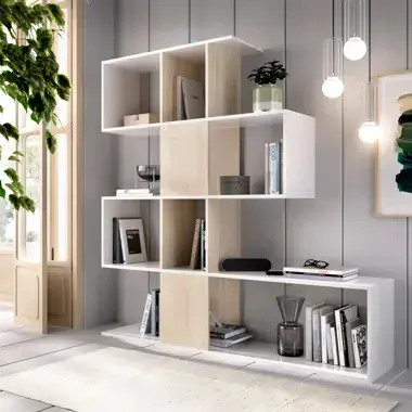 Tessa White Bookcase