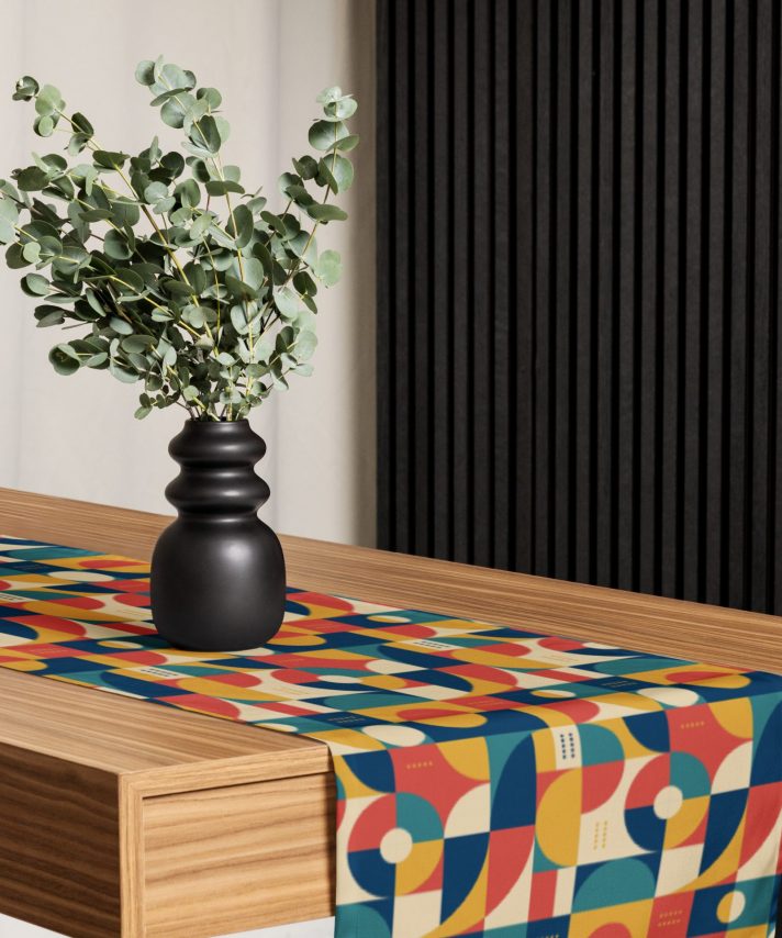 Bauhaus and Retro Fusion Table runner